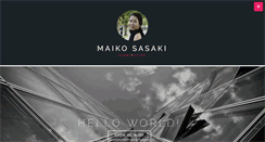 Desktop Screenshot of maikosasaki.com