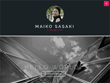 Tablet Screenshot of maikosasaki.com